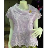 ราคา เสื้อลูกไม้ ผ้าใยบวบ แขนสั้น (23122927858)