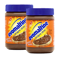 ราคา OVALTINE Ovomaltine Crunchy Cream โอวัลติน ครั้นชี่ สเปรดช็อคโกแลตทาขนมปัง 380g x 2ขวด (19414579957)