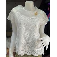 ราคา เสื้อลูกไม้ ผ้าใยบวบ แขนสั้น (22360692784)