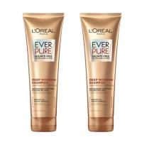 ราคา LOreal EVER PURE Deep Nourish Shampoo ลอรีอัล ปารีส เอเวอร์ครีม ดีพ นอริช แชมพู สูตรฟื้นบำรุงผมแห้งเสีย 250ml แพคคู่ (7582208975)