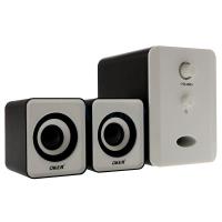 ราคา OKER ลำโพง USB Multimedia Speaker Micro 2 1 650W SP 835 สีขาวดำ (10256907)