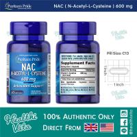ราคา Puritans Pride NAC N Acetyl Cysteine 600 mg cap 60 caps EXP 10 27 (23638553523)