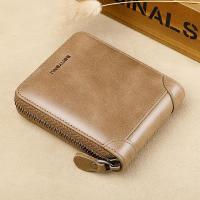 ราคา BANYANU ต้นฉบับผู้ชายกระเป๋าสตางค์หนังวัวแท้กระเป๋าซิปขนาดเล็กป้องกัน RFID ผู้ถือบัตรกระเป๋าสตางค์สำหรับผู้ชายของขวัญสีดำสีน้ำตาลสี (16497484088)