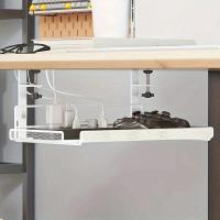 ราคา Under Desk Cable Management Tray Workstation Storage Metal Cable Tray BasketStanding Desk for Office and Home (22027264473)