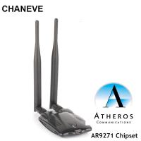 ราคา sfffHUUUftffqaa CHANEVE Atheros AR9271 Chipset 150Mbps Wireless USB WiFi Adapter 802 11n Network Card With 2 Antenna For Windows 8 10 Kali Linux USB Network Adapters (22209111870)