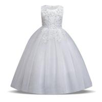 ราคา ชุดราตรีประกวดเพื่อนเจ้าสาวชุดเดรสปาร์ตี้ยาวสีขาวสำหรับเด็กชุดเดรสสำหรับเด็กเจ้าหญิงอายุ4 14ปีฤดูร้อน (19202344322)