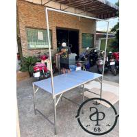 ราคา โต๊ะพับ โต๊ะพับเมทัลชีท มีเสาแขวน ขนาด 1 50 เมตร 150 ซม ราคาโรงงาน ผลิตในไทย โต๊ะตัวเล็ก โต๊ะขายของ โต๊ะอเนกประสงค์ โต๊ะตลาดนัด พ่อค้าแม่ค้า (24077159850)