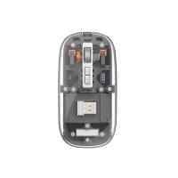 ราคา WIWU Transparent Dual Wireless Bluetooth Mouse for Laptop Rechargeable Mouse 2 4G USB Optical Wireless Mouse for MacbookAndroidWindows (19549293429)