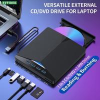 ราคา เอ็กซ์เทอนอลดีวีดีไดร์ฟมี4 USB 3 0พอร์ต Type C พอร์ตการ์ดรีดเดอร์ SD Type C แบบพกพา CD ออฟติคอล DVD เครื่องเล่นไดรฟ์ Writer เครื่องเขียนซีดี (21916671579)