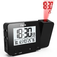 ราคา Projector Alarm Clock Digital Date Snooze Function Backlight Watch Wall Projector Desk Table Led Clock With Time Projection เตรียมจัดส่ง นาฬิกาปลุกโปรเจคเตอร์ (12401225180)