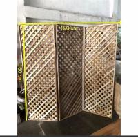 ราคา ฉากกั้นไม้สักแท้ ม่านกั้นห้อง แต่งบ้าน แต่งสวน งานไม้สักดิบไม่ทำสี (16223798986)