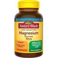 ราคา Nature Made Magnesium Glycinate 200 mg per serving 60 180 Magnesium Bisglycinate Capsules (23172688848)