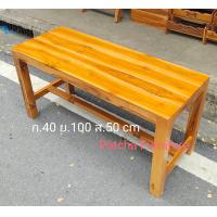 ราคา เก้าอี้ยาว ม้านั่งไม้สัก ขนาด 40x100x50 cm 1 ตัวต่อ 1 คำสั่งซื้อ (19695481678)