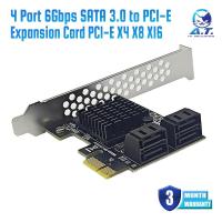 ราคา 4 Port SATA III PCIe Expansion Card 6Gbps SATA 3 0 to PCI e 1X PCI Express Adapter Add On Card PCI E X4 X8 X16 (24602981362)