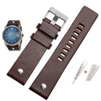 ราคา สายหนังวัว 317 สำหรับสายนาฬิกา DIESEL ที่เหมาะกับ DZ7312 DZ4323 DZ7257 พร้อมตัวล็อคเหล็กไม่สนิท สายขนาด 22 ม 24 มม 26 28 30 มม (24152557090)