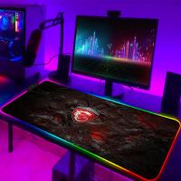 ราคา RGB MSI mouse pad LED light computer game accessories XL mouse pad anti slip gaming table pad computer keyboard laptop CS GO pad (22428322938)