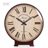 ราคา นาฬิกาตั้งโต๊ะสไตล์ฝรั่งเศสย้อนยุคขนาดใหญ่ นาฬิกาตั้งโต๊ะสไตล์อเมริกัน ตกแต่งสำหรับห้องนั่งเล่น วัสดุไม้แท้ นาฬิกาตั้งโต๊ะสไตล์ย้อนยุค (22898969896)