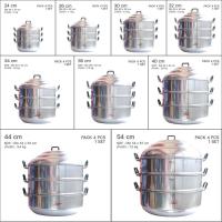 ราคา ซึ้งตราจระเข้ ซึ้งนึงอาหาร 3 ชั้น มีหลายไซส์26 28 30 32 34 36 40 44 54 ซม หม้อซึ้ง คุณภาพดี ทนทาน (16536336775)