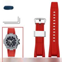 ราคา สายนาฬิกาเทียมหนังยางสำหรับ G SHOCK Casio Steel Heart GST W300 400G B100 S310 สายนาฬิกาแบบหนังยางสำหรับฤดูหนาวปี 2022 (21923587256)