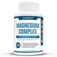 ราคา DAITEA 500mg แมกนีเซียมคอมเพล็กซ์ แมกนีเซียมออกไซด์ แมกนีเซียมมาเลต แมกนีเซียมคีเลต ฯลฯ 5 รูปแบบ ช่วยคลายเส้นประสาท ฟื้นฟูกล้ามเนื้อ สุขภาพหัวใจ (24384662126)