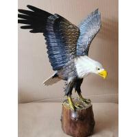 ราคา รูปปั้นนกอินทรีย์ รูปปั้นนกอินทรีย์เสริมฮวงจุ้ย มงคล โชคลาภ สูง 14 นิ้ว สีเทา ดำ ไม่ทนฝน (1777826665)