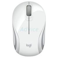 ราคา LOGITECH เมาส์ Wireless Optical Mini Mouse M 187 White สีใหม่ (456147746)