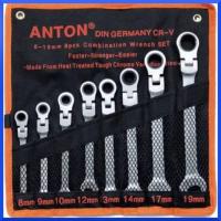 ราคา ANTONชุดประแจแหวนฟรี คอพับได้ ชุดประแจแหวนข้างปากตายฟรี ขนาด 8 19 มม 8ชิ้น ANTON สินค้าพร้อมส่ง (17102984907)