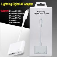 ราคา Lighting to HDMI HDTV TV Digital Cable Adapter for IPad AppleIPhone 5 5s 6 6s Lightning Digital AV Adapter for IPhone 7 7plus IOS12 (451338330)