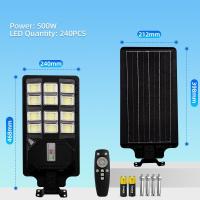 ราคา KKSKY โซล่าเซลล์ 1 แถม 1 ไฟถนนโซล่าเซลล์ ไฟโซล่าเซลล์ 500W 1000W 1500W Solar Light ควบคุมแสงอัจฉริยะ มีขาตั้งและรีโมท สว่างมาก (23895390560)