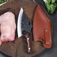 ราคา E6มีดอีโต้ปลากระเบน มีดเดินป่าหัวปลากระเบน ซองมีด (12574150772)