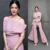 ราคา Mirrorsister 30630 5 เซ็ตเสื้อกางเกง ช่วงบนเสื้อสายเดี่ยวโซ่ทอง แต่งปาดไหล่ ช่วงกางเกงทรงกระบอกตีเกร็ดตรงหน้าขาย (23143350200)