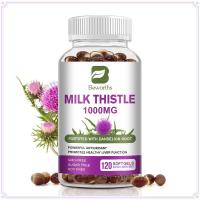 ราคา Milk Thistle 1000mg ตับดีท็อกซ์สมุนไพรอ่อนตับทำความสะอาดตับสนับสนุนสุขภาพ (24386778255)