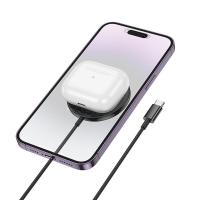 ราคา HOCO CW61 แท่นชาร์จไร้สาย 2in1 สมาร์ทโฟน หูฟังไร้สาย จ่ายไฟ 15W ระบบชาร์จ Qi Wireless Charger hc6 (24155205277)