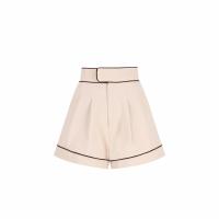 ราคา COPPER BKK Latte Shorts กางเกงขาสั้น ทรงเอวสูง ขอบยื่น (11299532691)
