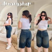 ราคา Acasey กางเกงยีนส์ผู้หญิง ขาสั้น 5ส่วน เรียบ รุ่น SUMMER SHORT กางเกงสาวอวบ มี Bigsize (24343585108)