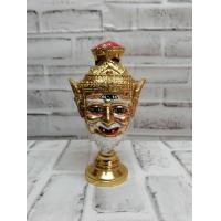 ราคา พ่อแก่ ตาไฟ ฤาษีตาไฟ กว้าง 4 นิ้ว พร้อมฐานปิดทองเค เนื้อเรซิ่น ปิดทอง หัวโขน เศียรครู เศียรเทพ ของที่ระลึก ของแต่งบ้าน (18127360090)