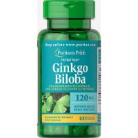 ราคา ใบแปะก๊วยสกัด Puritans Pride Ginkgo Biloba Standardized Extract มีให้เลือก 2 ขนาดคือ 120 mg 100 Capsules and 120 mg 200 Capsules (20012021481)
