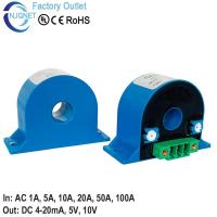 ราคา AC Current Transducer 5A 420mA 10A 20A 50A 4 QNDB2ความแม่นยำ0 5 DC Cuttent Transformer Hall Effect Current Sensor (22802308067)