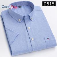 ราคา Cozy Up เสื้อเชิ้ตแขนสั้นผู้ชาย Cotton Oxford Spun Thin Casual Slim Solid Color (15576502510)