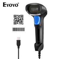 ราคา Hot sale Local stocks Eyoyo เครื่องยิงบาร์โค้ด Handheld 2D 1D Barcode Scanner USB Wired Bar Codes Reader QR CCD Screen PDF417 Data Matrix Image Automatic Scanning Compatible with Windows xp 7 8 10 Ma 