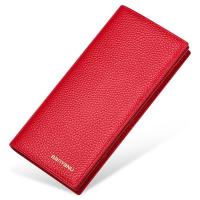 ราคา BANYANU ต้นฉบับ 100 หนังวัวแท้สุภาพสตรีกระเป๋าสตางค์ยาว RFID ป้องกันธุรกิจท่องเที่ยวคลิปเงินกระเป๋าสตางค์สำหรับผู้หญิงเป็นของขวัญวันเกิด (23899756034)