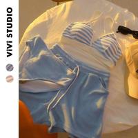 ราคา ชุดว่ายน้ำ2ชิ้นกระชับสัดส่วนสไตล์ผู้หญิงชุดว่ายน้ำ3ชิ้นฤดูร้อนแฟชั่นกับกางเกงขาสั้น (24632356236)