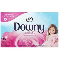 ราคา ยกกล่อง แผ่นอบผ้าหอม แผ่นปรับผ้านุ่ม ลดรอยยับ Dryer Sheet DOWNY Bounce Snuggle (21409261019)