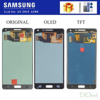 ราคา AMOLED จอ LCD ของแท้สำหรับ SAMSUNG Galaxy A5 2015จอแสดงผลหน้าจอสัมผัสสำหรับ SAMSUNG A5 A500FU A500 A500F A500M LCD โทรศัพท์ (15836929790)