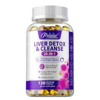 ราคา 28 in 1 Liver Cleanse Detox Repair with Milk Thistle Apple Cider Vinegar อาหารเสริมบำรุงตับคุณภาพเยี่ยม 120 แคปซูล (24466375113)