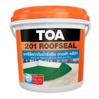 ราคา TOA 201 ROOFSEAL อะครีลิค กันรั่ว ซึม ขนาด 4 กก สีขาว ทีโอเอ รูฟซีล น้ำรั่ว กันซึม Roof Seal อะคริลิค สีกันซึม (19707257794)