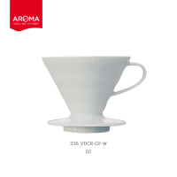 ราคา Hario ดริปเปอร์ V60 Coffee Dripper Ceramic White 334 VDCR 01 W 336 VDCR 02 W (23343611251)