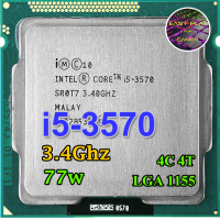 ราคา ซีพียู CPU Intel Core i5 3570 3 4 GHz 4คอ4เทรด 77W LGA 1155 ฟรีซิลิโคน1ซอง i5 3570 (3653198062)