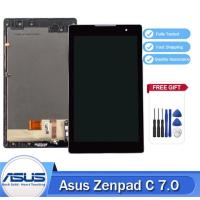 ราคา สำหรับ Asus Zenpad C 7 0 Z170CG P01Y ชิ้นส่วนจอสัมผัสแอลซีดีของเครื่องแปลงดิจิทัล Z170ที่มีกรอบเครื่องมือฟรีรวม (19114781330)