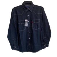 ราคา HARA ฮาร่า เสื้อเชิ้ตยีนส์ผู้ชาย สีดำ กระดุมมุก cotton100 ผ้านิ่มใส่สบาย ทรงสลิม ของแท้100 (24530417738)